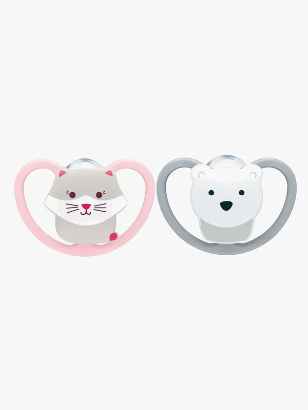 Nuk Nappar - 2-pack - Perfekt matchning Air - CAT/Polarbear - Ro