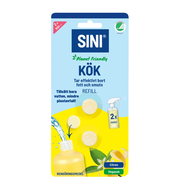 SINI Rengöringstablett Kök refill 2-pack