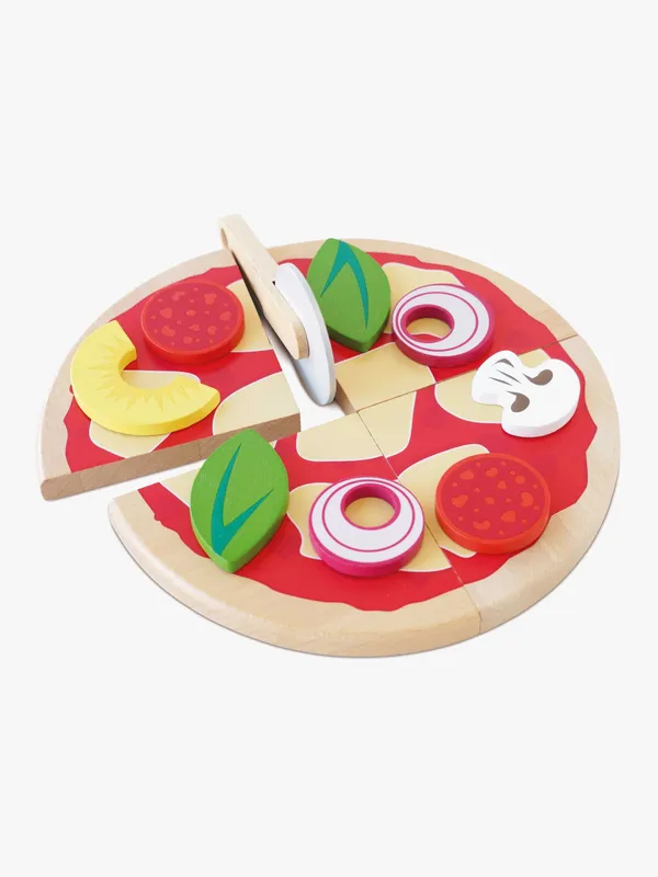 Le Toy Van Pizza & Toppings med Pizzaskärare