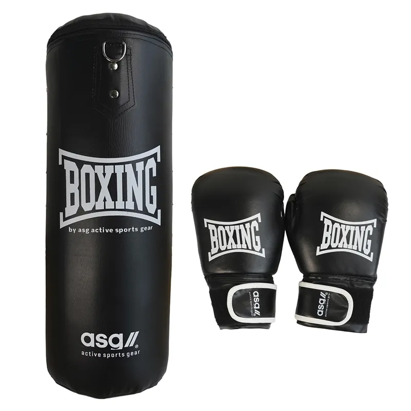 ASG Boksesæt Junior 18 kg. - Sort/Hvid