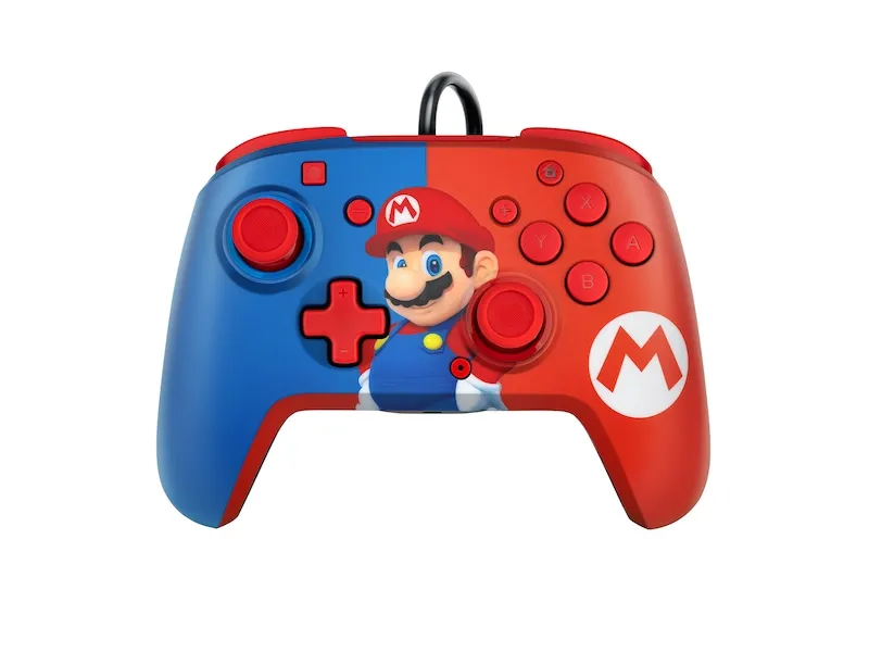 PDP Faceoff Deluxe+ Audio Wired Controller – Mario – Wired Controller