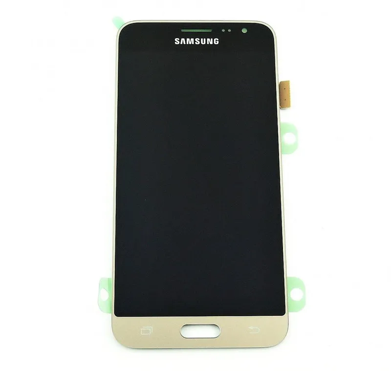 Samsung Galaxy J3 (2016) Skärm med LCD-display, guld – Original