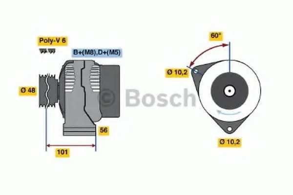Generator BOSCH 0 986 039 740