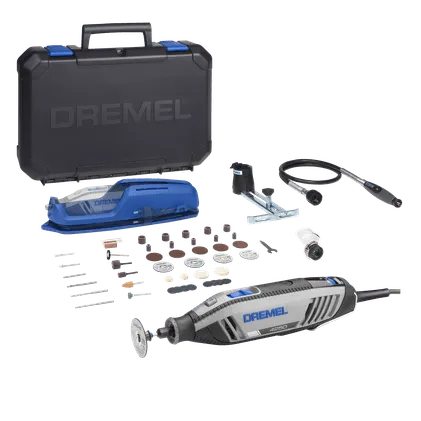 Multifunktionell roterande verktyg DREMEL – sladd 4250-3/45 – 45 tillbehör + 3 anpassningar – F0134250JF