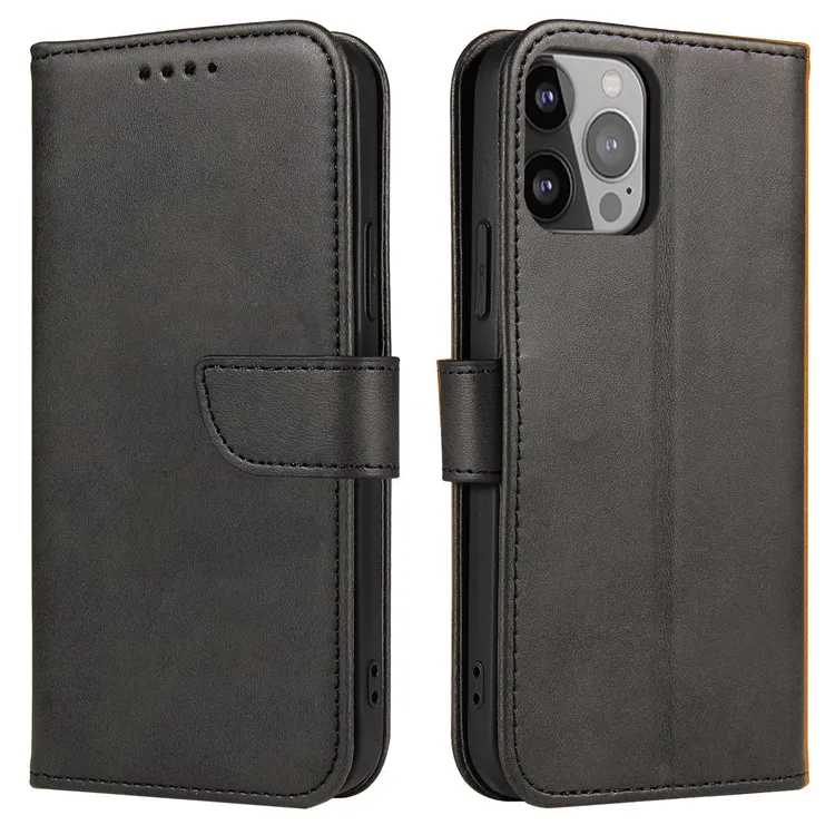 Hurtel Magnet Case Cover for TCL 30 5G Flip Cover Wallet Stand Black