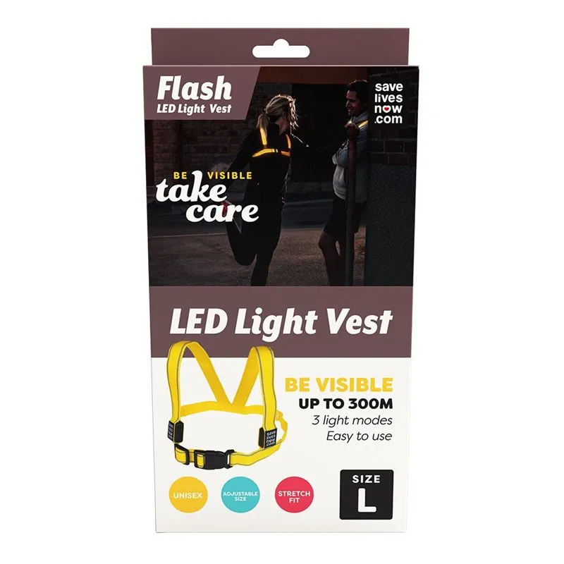 Flash LED Light Vest Large 1 st