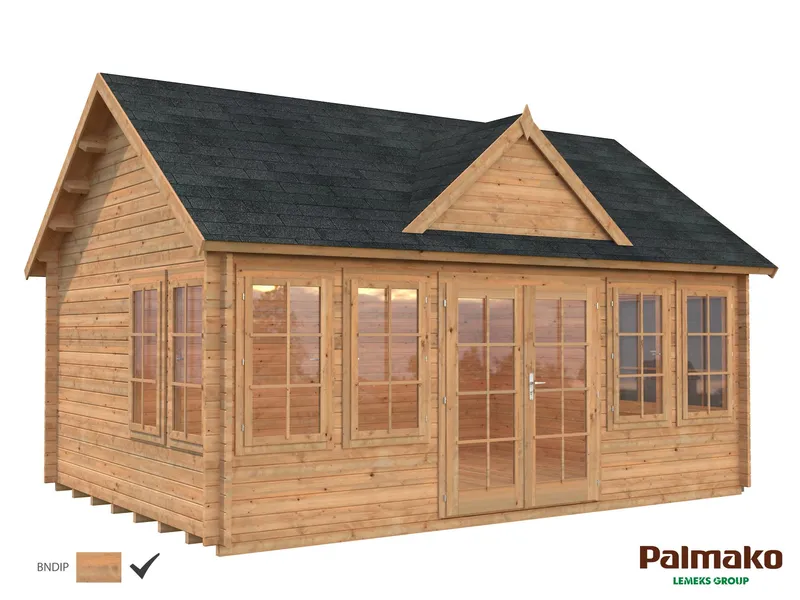Palmako Claudia Stuga 20,1 m²/inv. 19,4 m², brun impregnerad