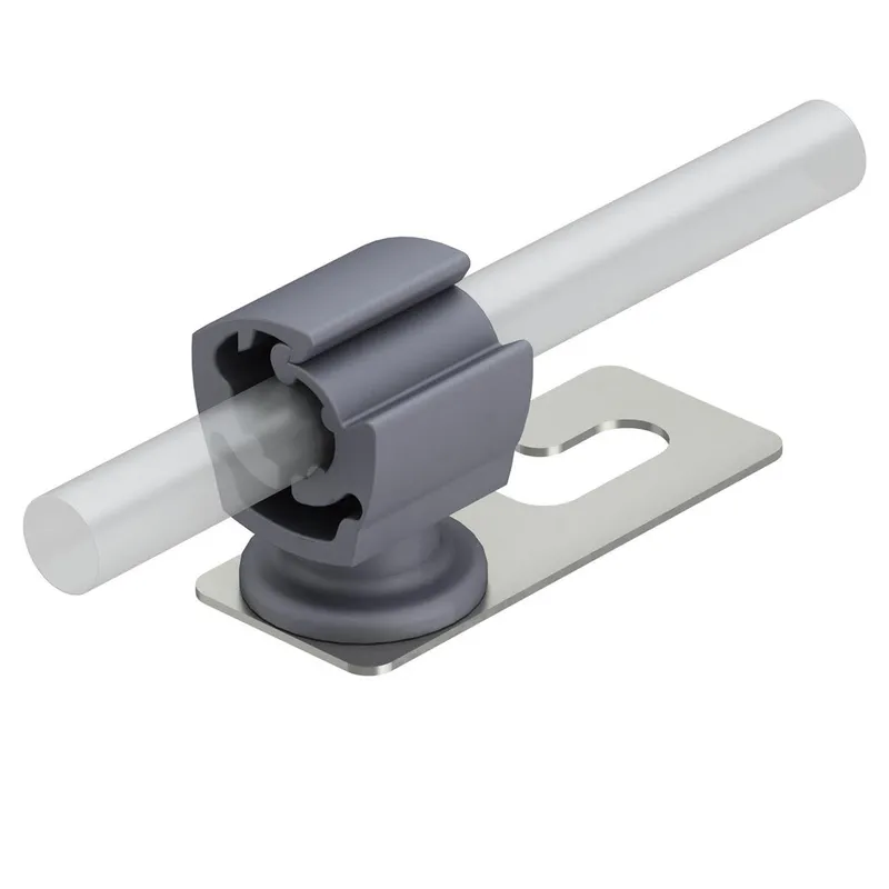 Obo Bettermann 5216818 Ledningshållare underdel med ovalt hål, Ø8.5 mm