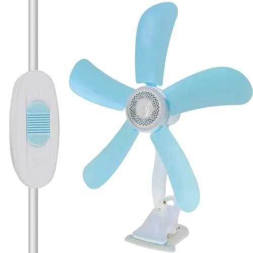 Tyst och Effektiv Fläkt med Klämma och 360° Rotation