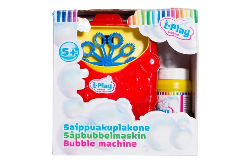 Såpbubbelmaskin & såpbubbelvätska
