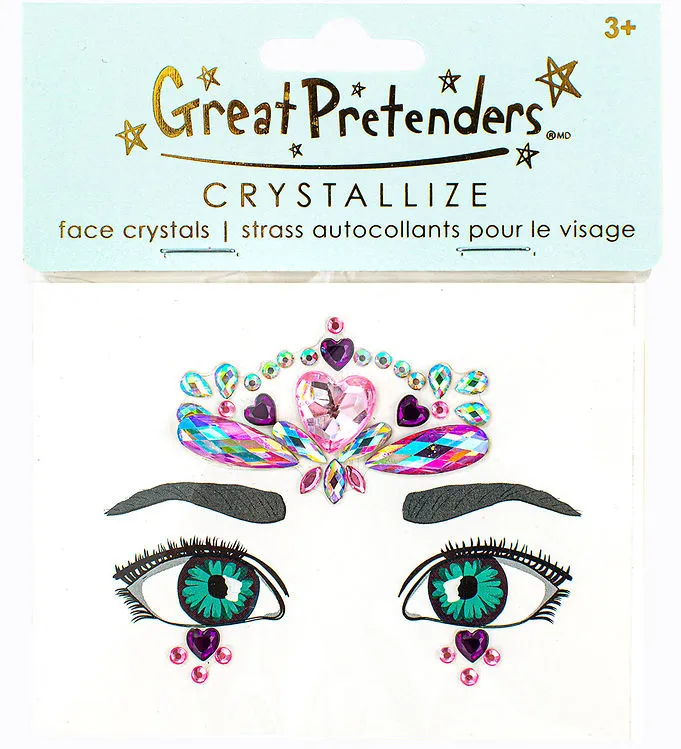 Great Pretenders Ansiktssmycken - Crystal Hearts