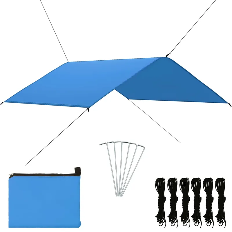 vidaXL Tarp 4×4 m blå