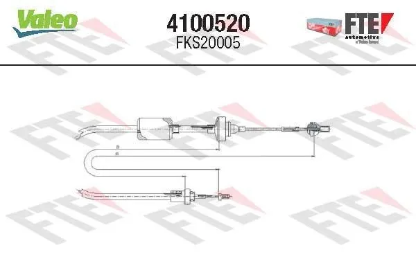 Kopplingsvajer VALEO 4100520