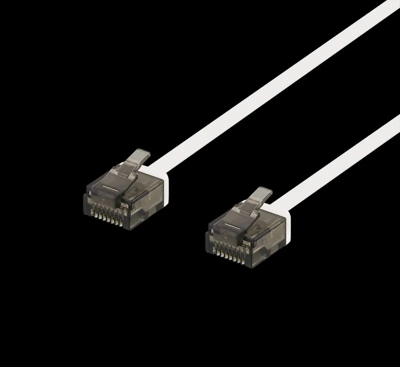 Deltaco Patch Cable - 15 cm - Vit - 0.1m
