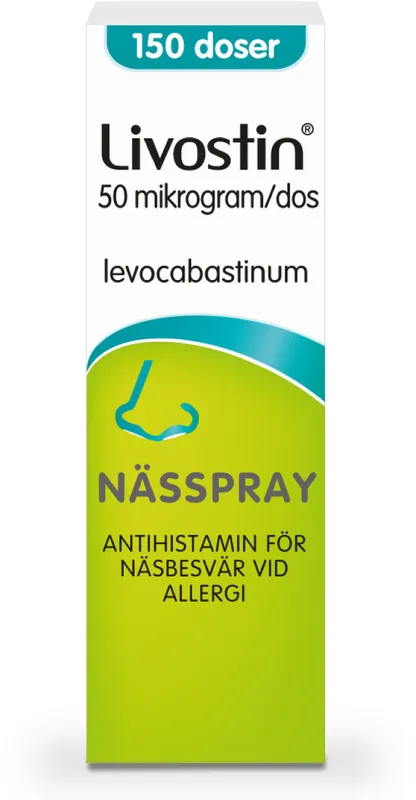 Livostin nässpray, suspension 50 mikrogram/dos, 150 doser