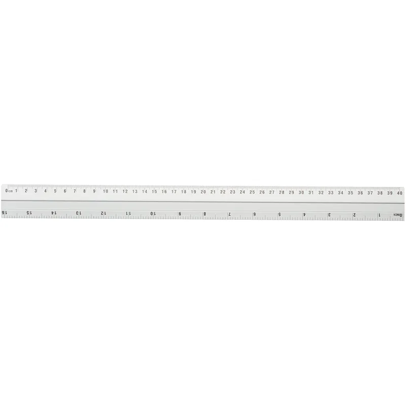 Linjal aluminium 40 cm
