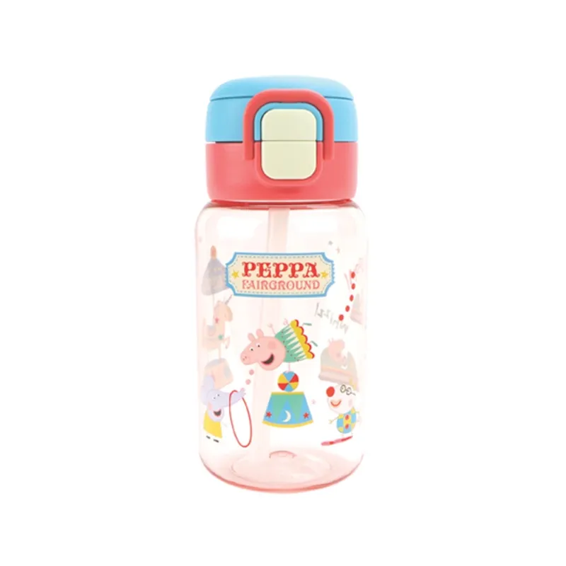 Nuby Peppa Pig 2-in-1 Vattenflaska 550 ml, Rosa