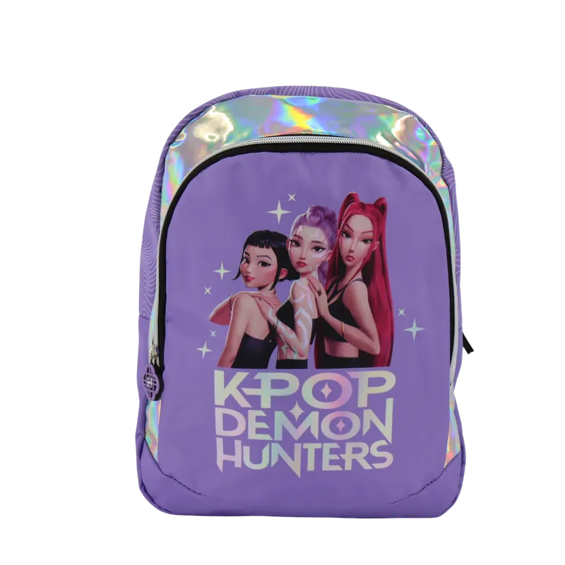 Lila Ryggsäck med 2 fack 38 x 28 x 16 cm Kpop Demon Hunters (#0274)