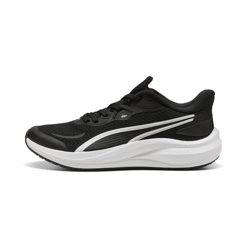 PUMA Skyrocket Lite 2 Running Shoes Youth, Shoes, Black/White/Silver, 36