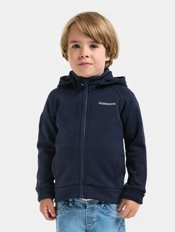 Didriksons Cardigan m. Fleece - Siljan - Marinblå