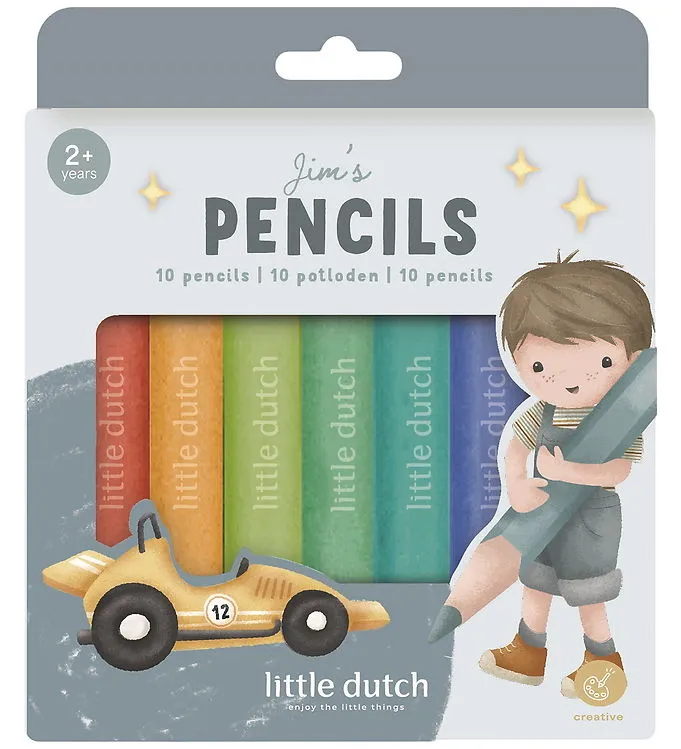 Little Dutch Färgpennor - 6-pack - Jim - Multi