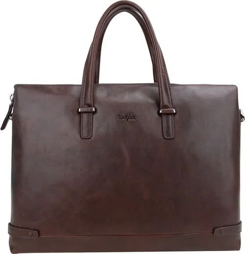 Cirafon Milano Datorväska 15.6″ Äkta Läder Brun