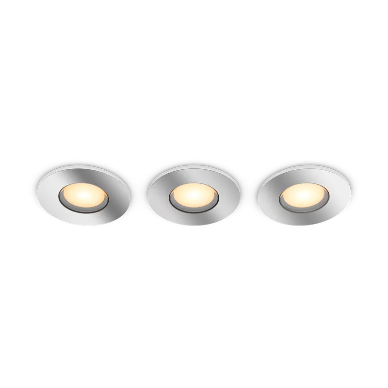 Philips Hue Adore Infälld Downlight För Badrum - Krom - 3-Pack