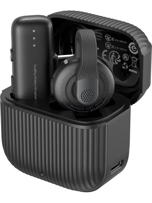 SmallRig 6546 S70-C1 Wireless Microphone with USB-C Adapter for Phones - Black
