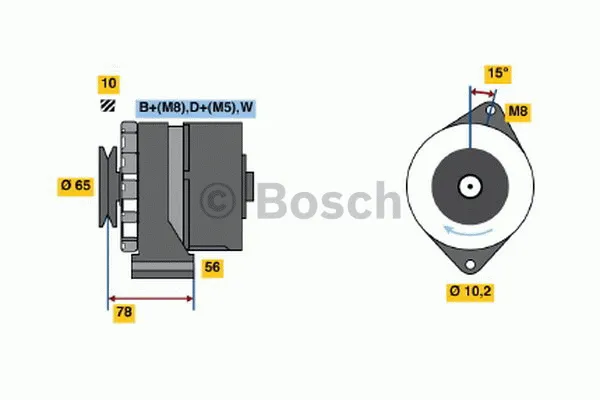 Generator BOSCH 0 986 041 630