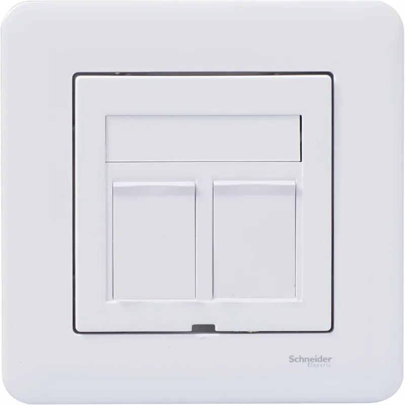 Schneider Electric Exxact 2xC6 UTP WDE002424 Datauttag 2 kopplingar Plan