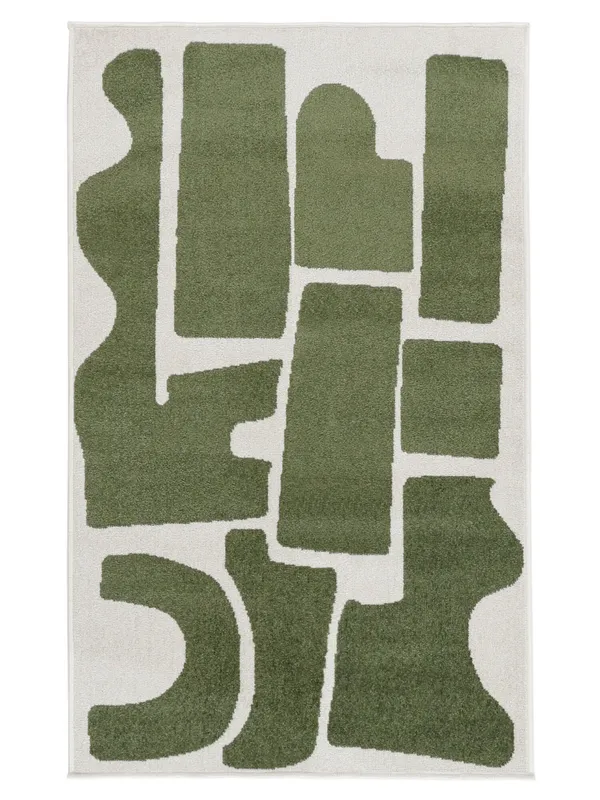 Contour Matta – Grön / Off white 200×300