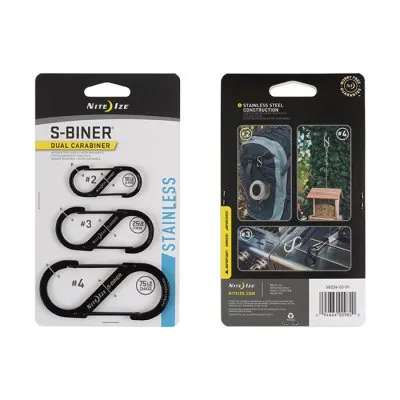 Nite Ize S-biner Dual 3-pack karbinhake