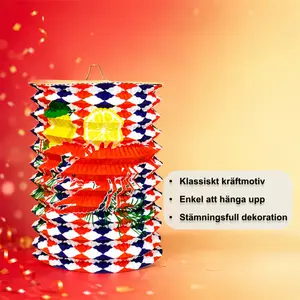 Lanterna med kräftmönster 28 cm