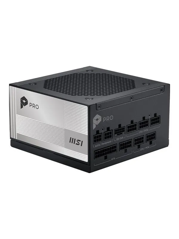 MSI PRO A850PL PCIE5 - power supply - 850 watt Strömförsörjning - 850 Watt - 120 mm - 80 Plus Platinum certificate