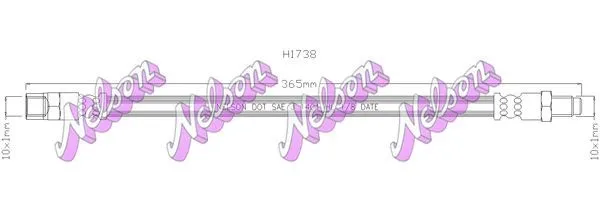 Bromsslang KAWE H1738