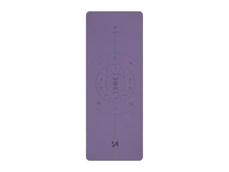 Wozinsky WNSP-NKP Exercise Mat 183 x 61 x 0.5 cm for yoga and gymnastics made of natural rubber - purple