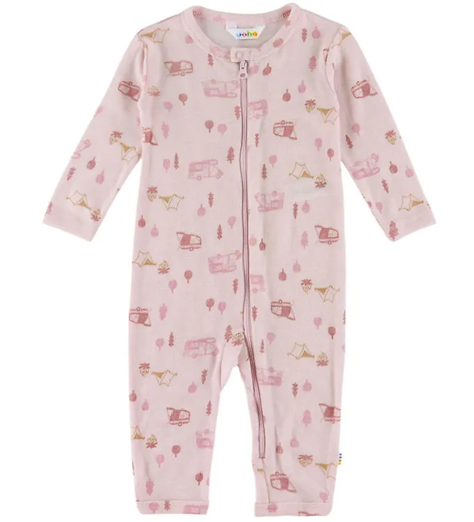 Joha Onesie – Ull – Rosa m. Camping