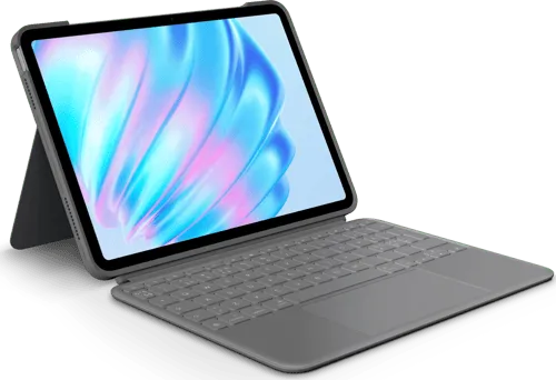 Logitech Combo Touch for iPad Air 11″ (M2) & iPad Air (5th gen) - Oxford Grey - Tastatur & Folio set - Nordisk - Grå