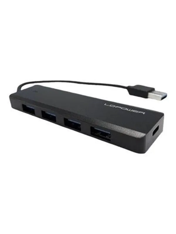 LC Power LC-HUB-U3-4-V2 - hub - 5 ports USB Hub - 5 porte - Svart
