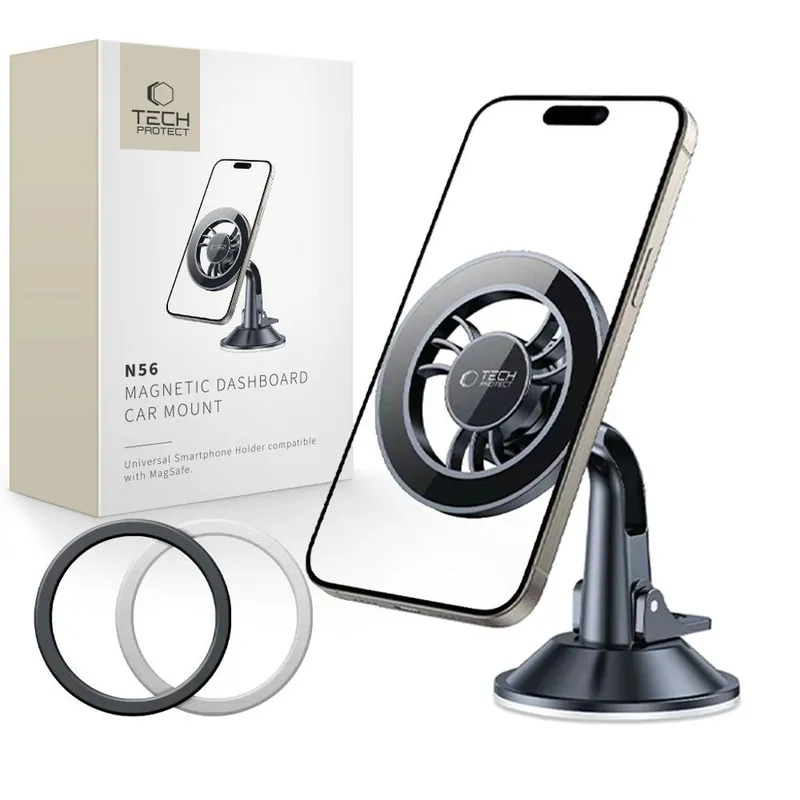 Tech-Protect N56 Magnetic MagSafe Car Mount Cockpit Mount - Black