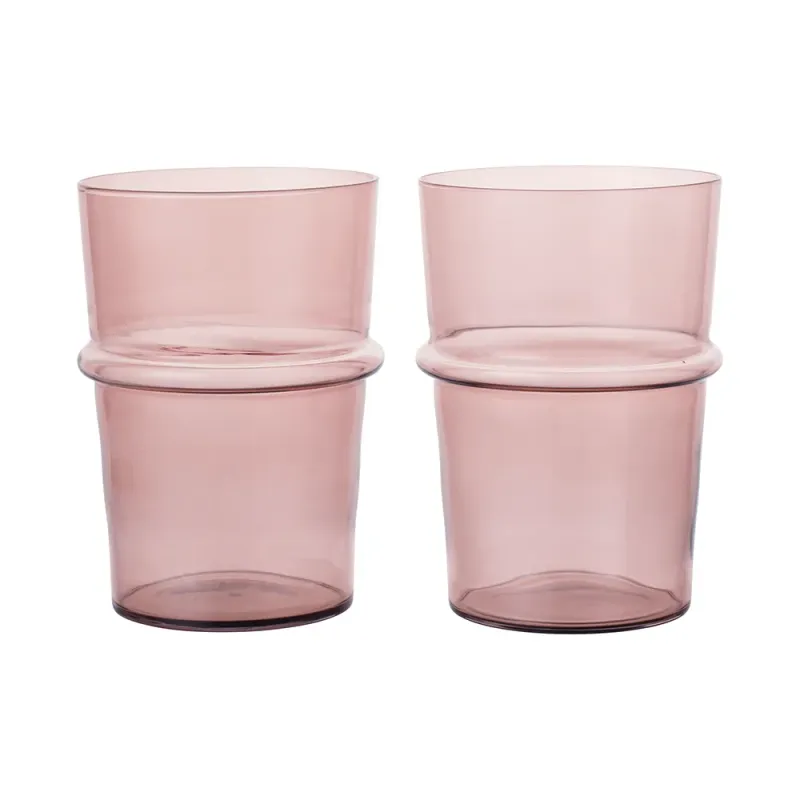 Ferm Living Boya dricksglas högt 45 cl 2-pack Mauve