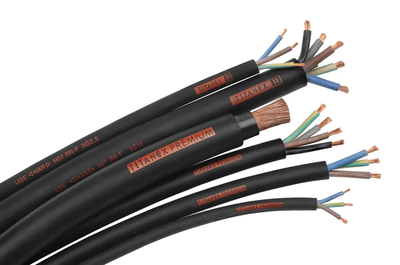 Nexans Titanex Anslutningskabel H07RN-F, 450/750 V 4G2,5 mm²