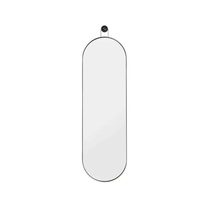Ferm Living Poise oval spegel svart