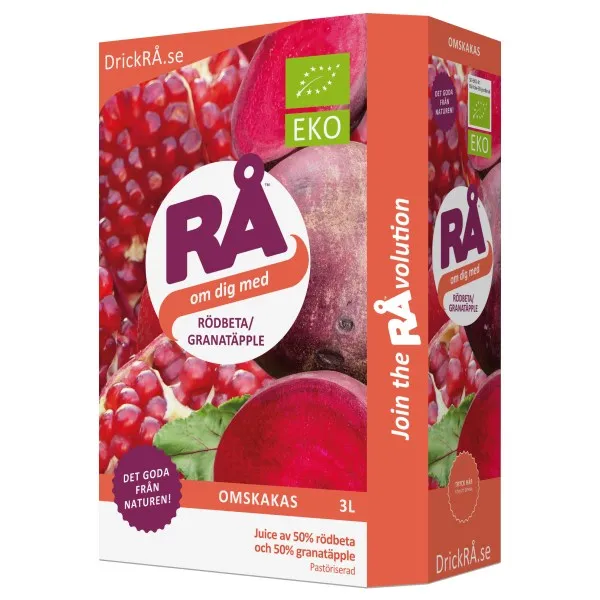 RÅ Rödbeta/Granatäpple EKO, 3000 ml