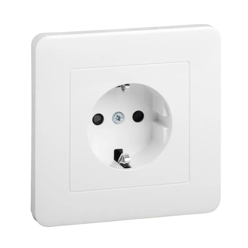 Schneider Electric WDE002995 Vägguttag 1-vägs, helkåpa, 50-pack