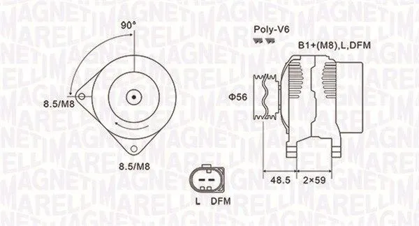 Generator MAGNETI MARELLI 063731644010