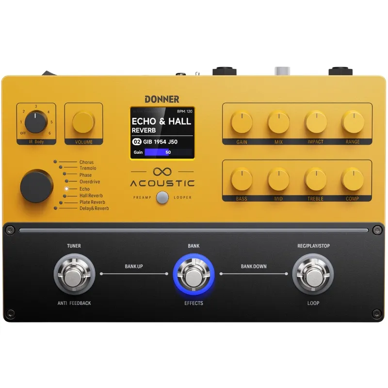 Donner APL akustisk gitarr-multieffekt-pedalbord