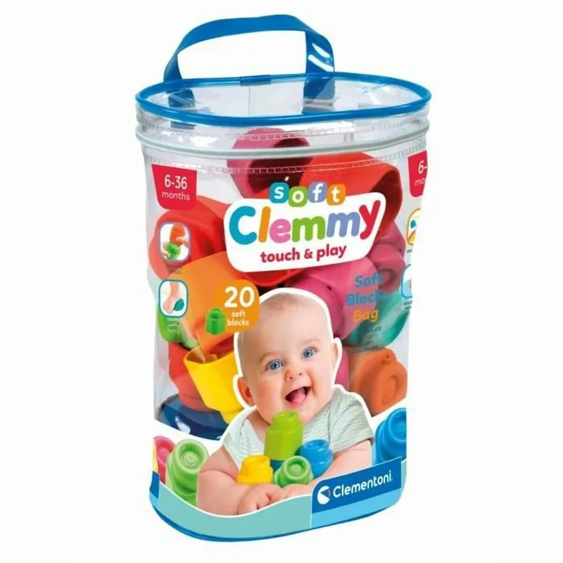 Soft Clemmy Mjuka Byggklossar 20-Pack Clementoni