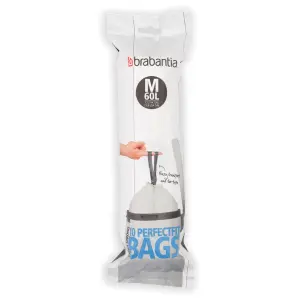 Brabantia PerfectFit avfallspåsar M 60 liter, 10-pack