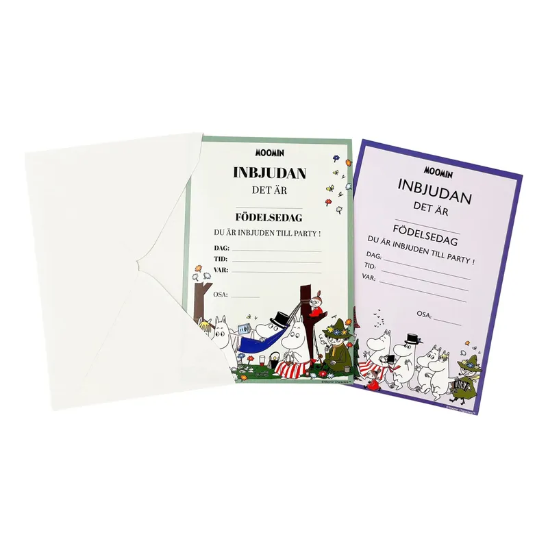 Inbjudningskort Mumin – 8-pack